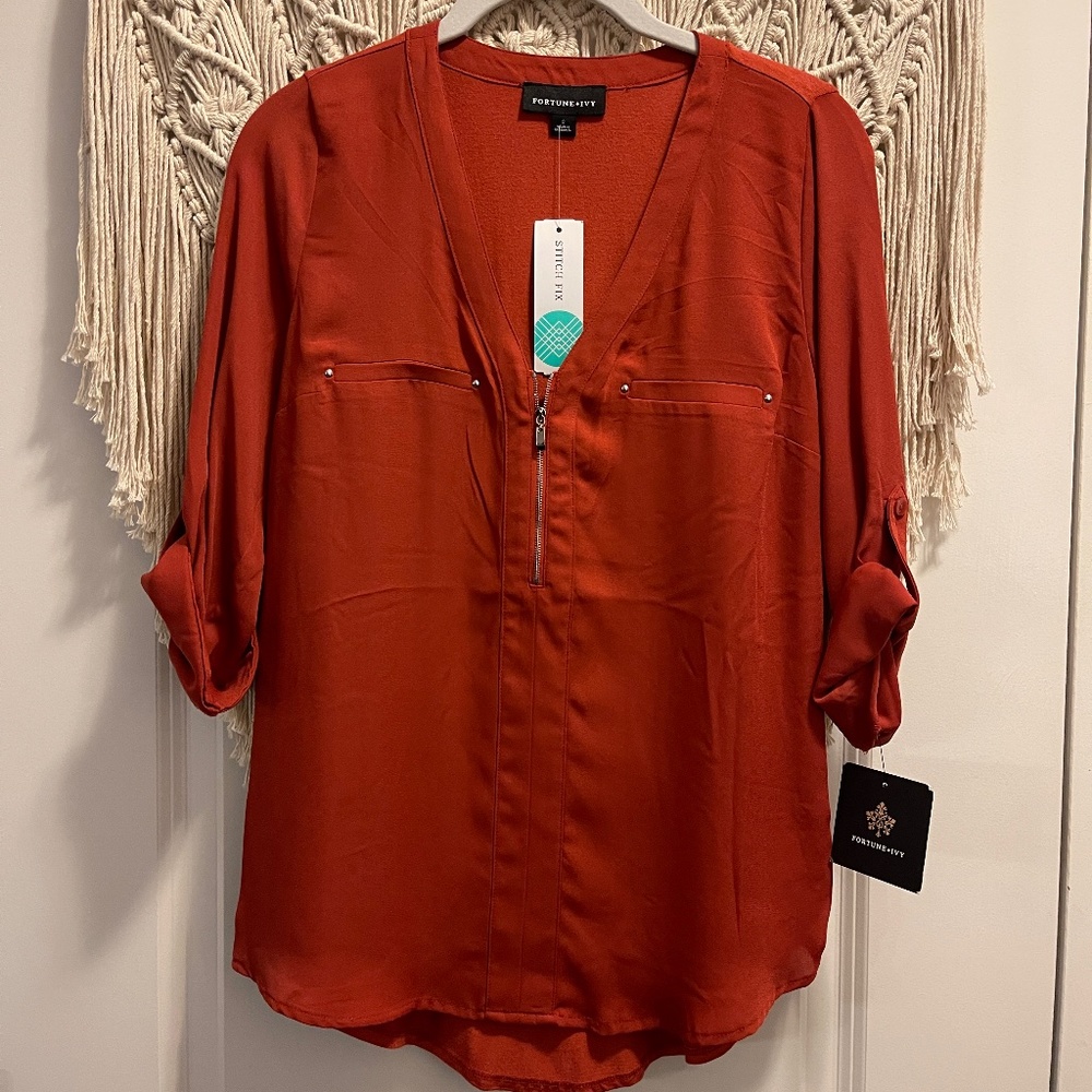 3/$25! Mixed Media Top